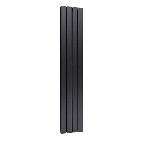 Livingandhome Steel Smoke Grey Vertical Tall Radiator with Double Panel, DM0383