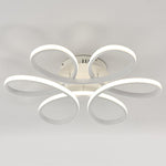 Livingandhome Modern Acrylic Light-adjusted Petal LED Semi Ceiling Light, LG0589