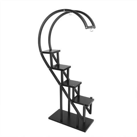 Livingandhome Curved 4-Tier Plant Stand Bonsai Display Shelf, SP2544