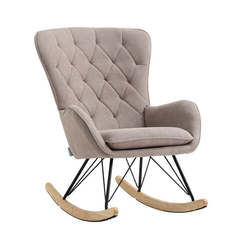 Terry Cloth Rocking Chair with Removable Cushion, JM2098