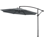 Livingandhome 3M Large Banana Cantilever Patio Parasol for Outdoor Sunshade and Rain, LG0439