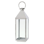 Modern Stainless Steel Candle Lantern with Handle for Home Decor, LG0135