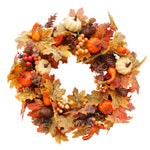 Livingandhome Artificial Wreath for Halloween Thanksgiving Decor, SP1801