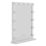 Livingandhome Hollywood Style Lighted Rectangular Makeup Mirror with Base, SP2564