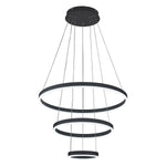 Modern 3 Ring Aluminum Round Hanging LED Pendant Light, LG0975