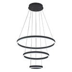 Modern 3 Ring Aluminum Round Hanging LED Pendant Light, LG0976