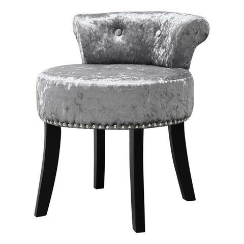 Livingandhome Ice Velvet Upholstery Make Up Chair Dressing Stool, ZH0229