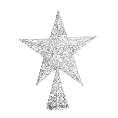 Wrought Iron Christmas Tree Topper Star Ornament Home Decor, SC0092