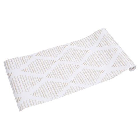 Livingandhome Bohemia Style Stripe & Diamond Adhesive Wallpaper, WF0053