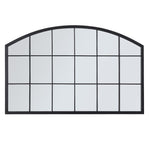 Livingandhome Arched Wall Mirror for Decor Modern Black Framed Wall Mirror, FI0514