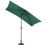 Waterproof Rectangular Parasol for Outdoor with Round Base, LG0449LG0454