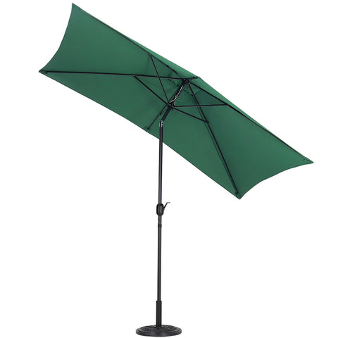 Waterproof Rectangular Parasol for Outdoor with Round Base, LG0449LG0454