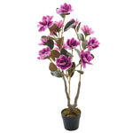 Livingandhome 95cm Artificial Realistic Flower Tree Faux Plant in Pot, PM1220