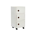 Livingandhome Square Multi-Tiered Plastic Storage Drawer Unit with Wheels, ZH1256