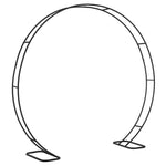 Livingandhome Double Rings Metal Black Frame Wedding Arch Backdrop Stand Prop Decor, PM0981