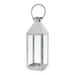 Modern Stainless Steel Candle Lantern with Handle for Home Decor, LG0134