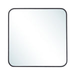 Livingandhome Modern Square Wall Mirror with Aluminum Alloy Frame, WF0072