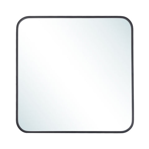 Livingandhome Modern Square Wall Mirror with Aluminum Alloy Frame, WF0072