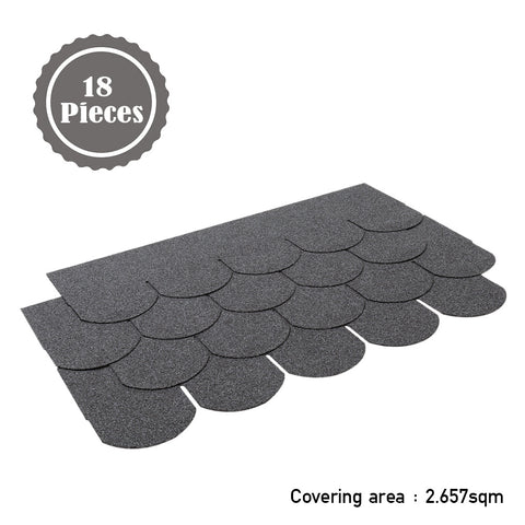 Livingandhome 18Pcs Asphalt Shingles Bitumen Roofing, AI1015