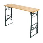 Livingandhome Foldable Wooden Height Adjustable Garden Dining Table, CX0172
